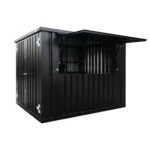 Contenedor de barra desmontable XL 3 x 2 metros negro RAL 9005
